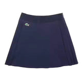 Lacoste Women's Built-In Short Tennis Skirt (Navy Blue) - RacquetGuys.ca