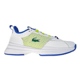 Lacoste AG-LT21 Textile Men's Tennis Shoes (White/Blue) - RacquetGuys.ca