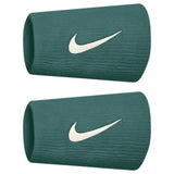 Nike Tennis Premier Doublewide Wristband (Mineral Teal/White) - RacquetGuys.ca