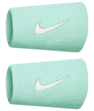 Nike Tennis Premier Doublewide Wristband (Green/White) - RacquetGuys.ca