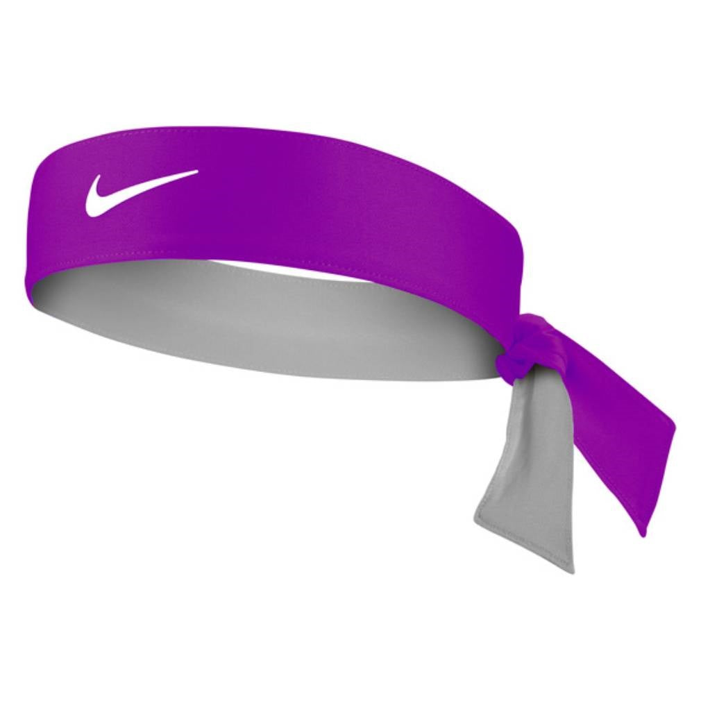 Nike Tennis Premier Tie Headband (Purple/White) - RacquetGuys.ca