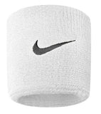 Nike Swoosh Wristbands (White/Black) - RacquetGuys.ca