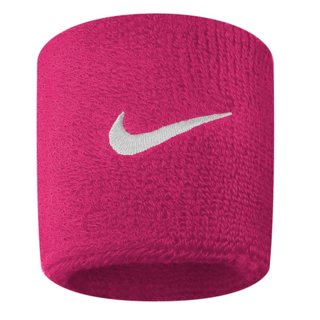 Nike Swoosh Wristbands 2 Pack (Vivid pink/White) - RacquetGuys.ca