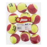 Penn QST 36 Quick Start Red Junior Tennis Balls 12 Pack - RacquetGuys.ca