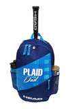 Head Plaid for Dad Elite Backpack Racquet Bag (Blue)