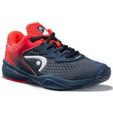 Head Sprint 3.0 Junior Tennis Shoe (Midnight Navy/Neon Red) - RacquetGuys.ca