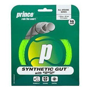 Prince Synthetic Gut 16/1.30 Duraflex Tennis String (Yellow