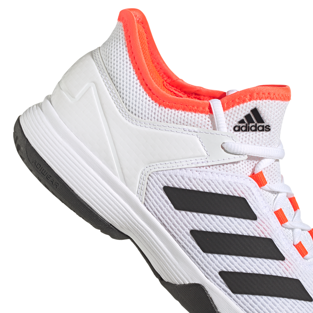 lood schrijven Elk jaar adidas Ubersonic 4 Junior Tennis Shoe (White/Black/Solar Red) | RacquetGuys