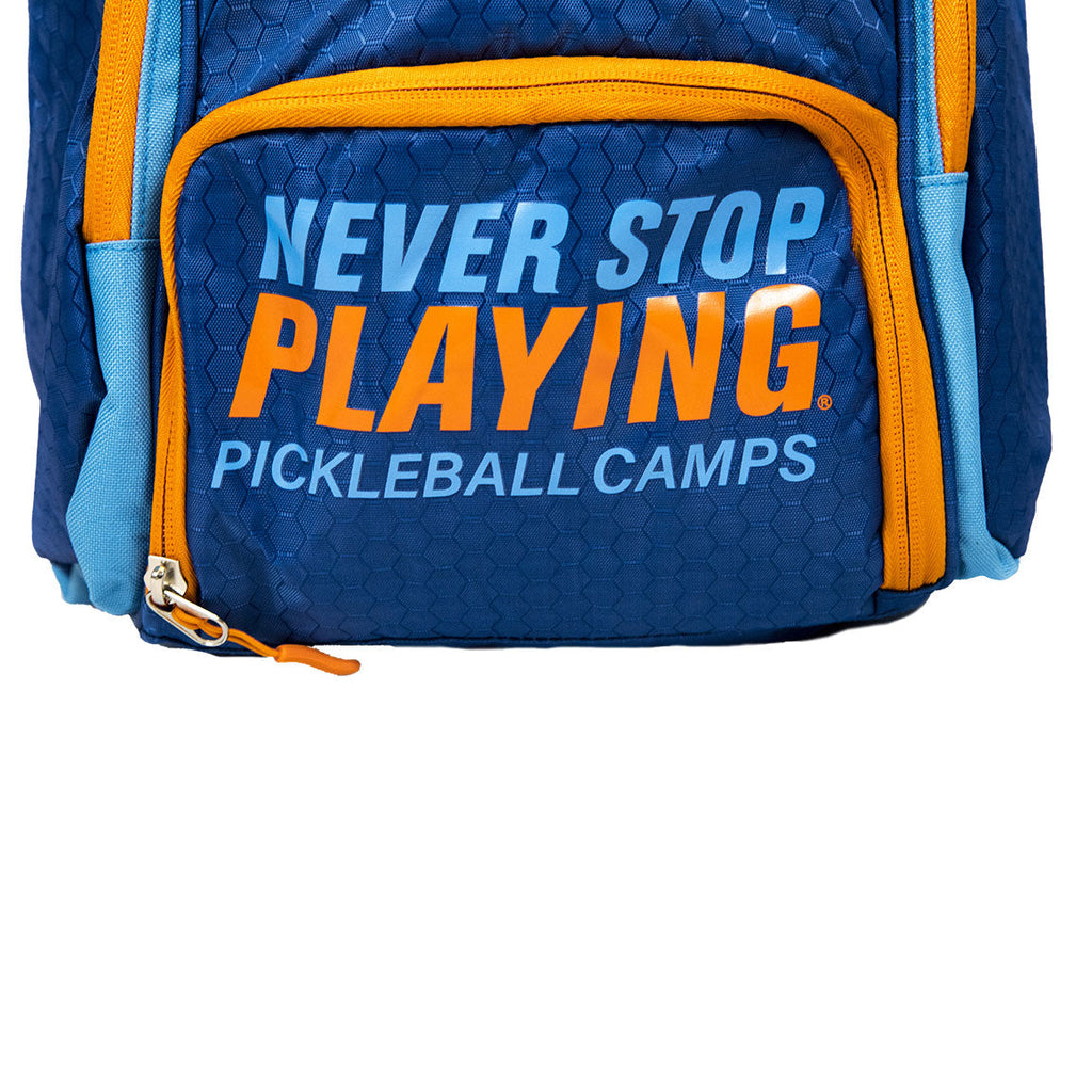 Never Stop Playing Pickleball Pro Backpack