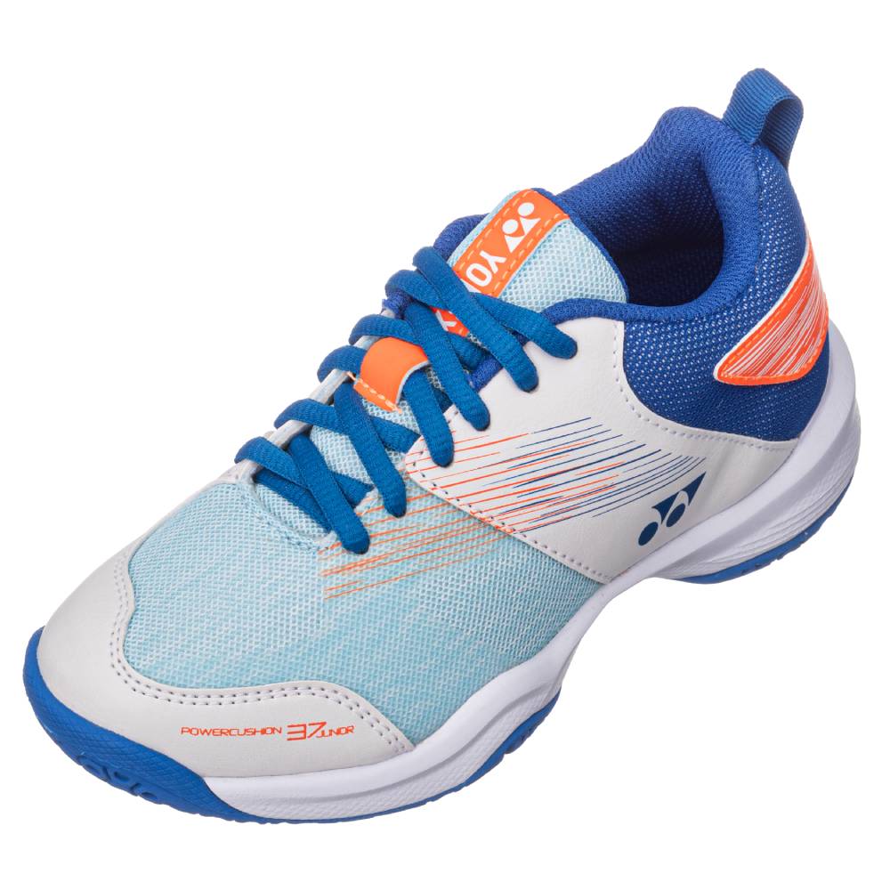 Yonex Power Cushion 37 Junior Indoor Court Shoe (White/Blue)