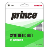 Prince Synthetic Gut 16/1.30 Duraflex Tennis String (Black)