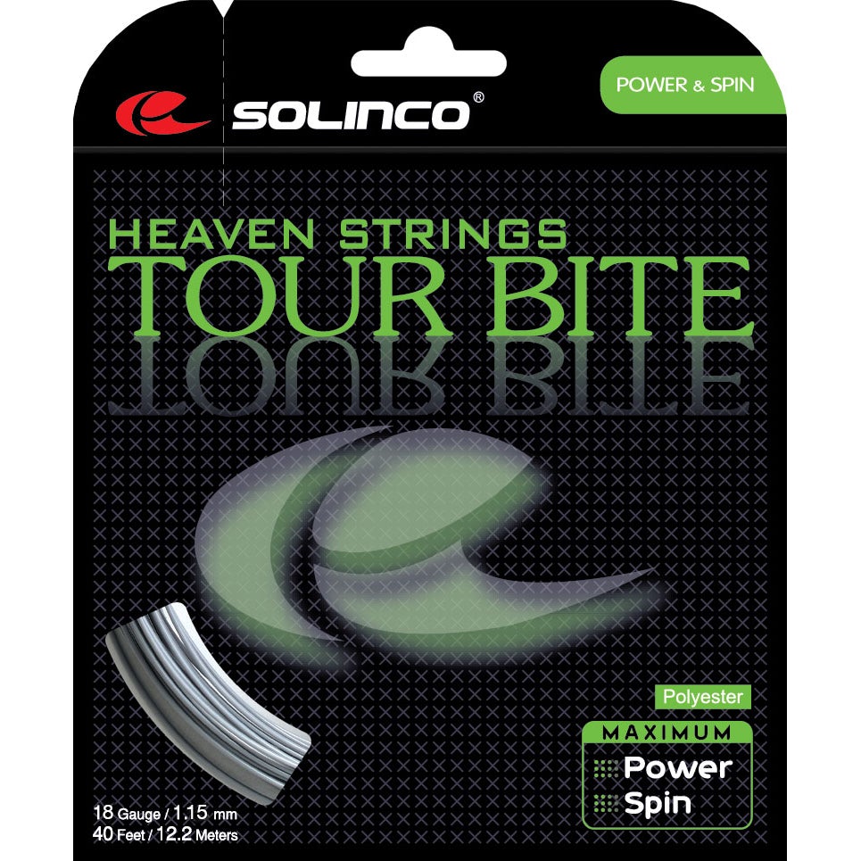Solinco Tour Bite 18 Tennis String (Silver)