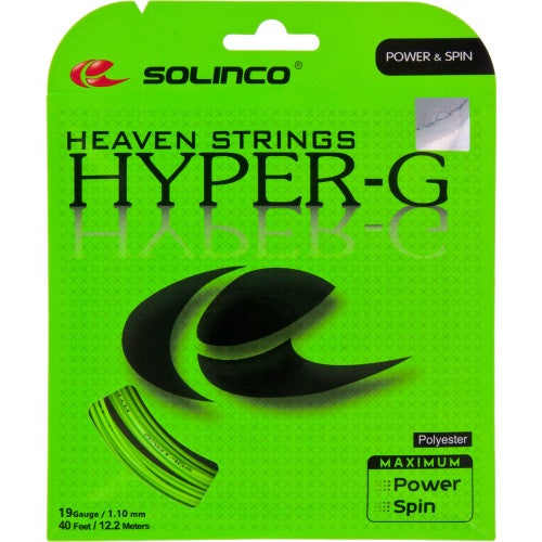 Solinco Hyper-G 19 Tennis String (Green) - RacquetGuys.ca
