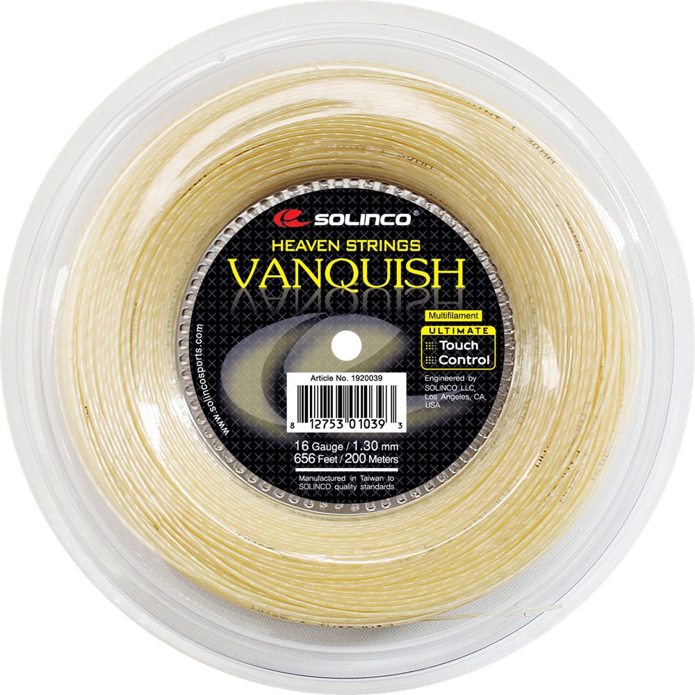 Solinco Vanquish 16/1.30 Tennis String Reel (Natural)