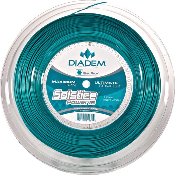 Diadem Solstice Power 18 Tennis String Reel (Teal) - RacquetGuys.ca
