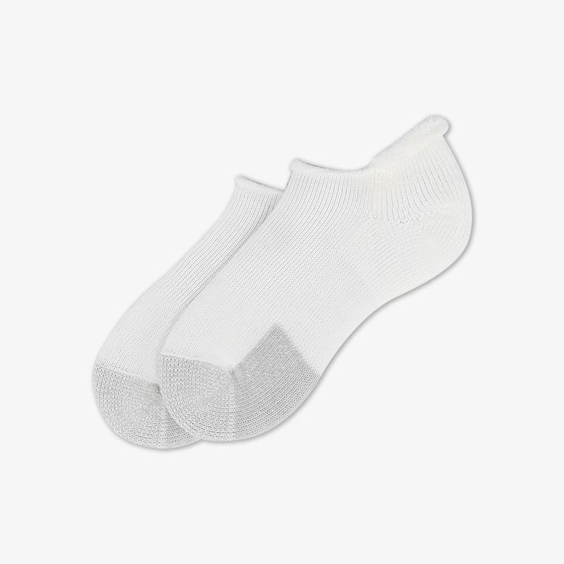 Thorlo Thick Rolltop Unisex Sock (White) - RacquetGuys