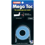 Tourna Mega Tac Overgrip 3 Pack (Blue) - RacquetGuys