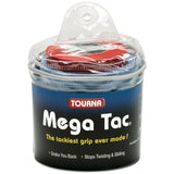Tourna Mega Tac Overgrips 30 Pack Travel Pack (Blue) - RacquetGuys
