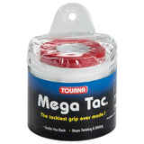 Tourna Mega Tac Overgrip Travel 30 Pack (White) - RacquetGuys