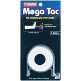 Tourna Mega Tac Overgrip 3 Pack (White)