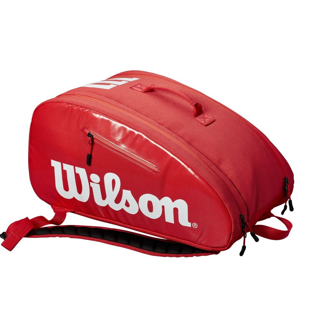Wilson Super Tour PaddlePak Pickleball Bag (Red) | RacquetGuys