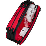 Wilson Clash v2 Super Tour 6 Pack Racquet Bag (Red/Black)