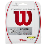 Wilson Synthetic Gut Power 16 Tennis String (Yellow) - RacquetGuys.ca