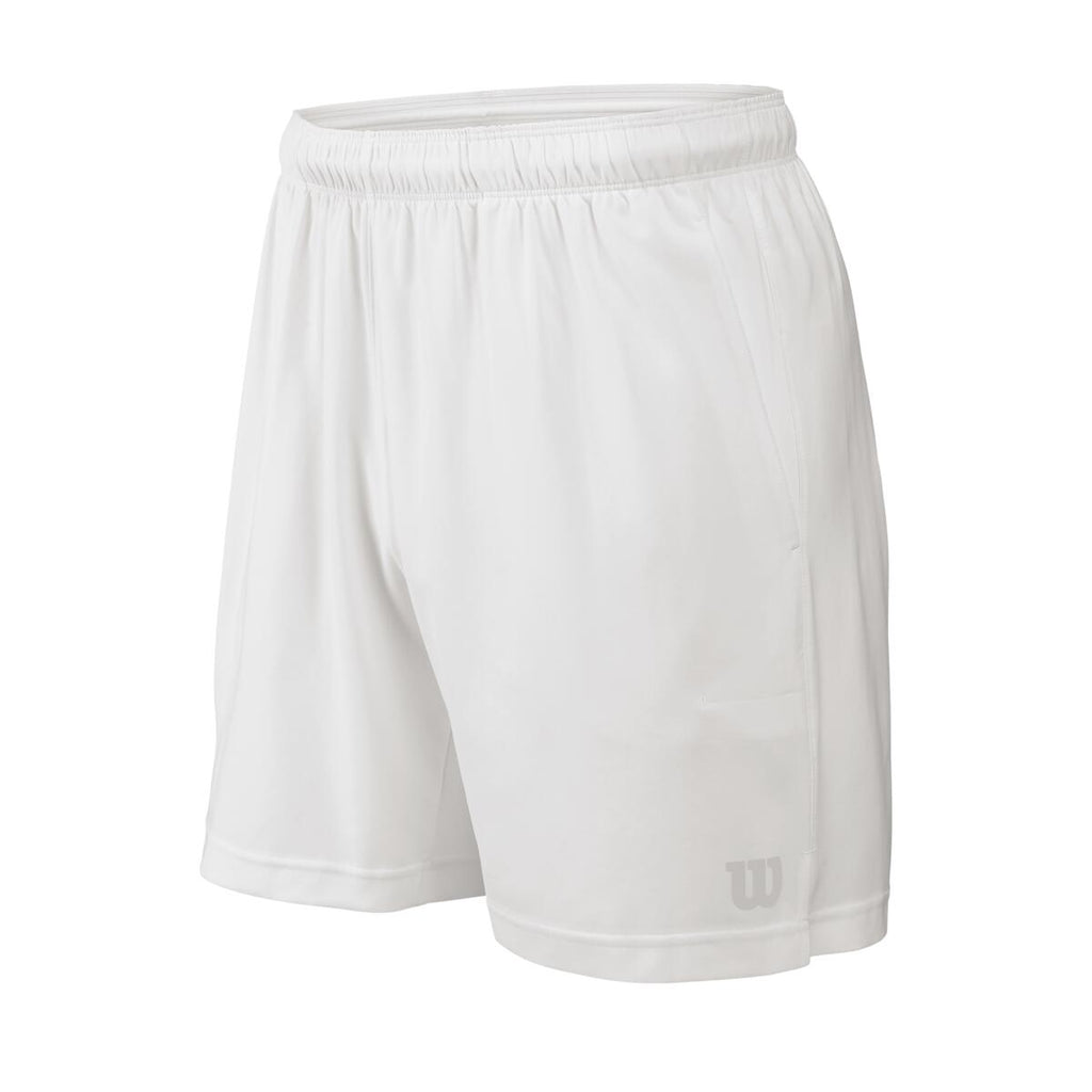 Wilson Men's Rush 9 Inch Woven Shorts (White) - RacquetGuys