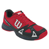 Wilson Rush Pro Junior Tennis Shoe (Red/Black) - RacquetGuys