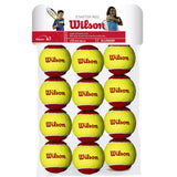 Wilson Starter Red Felt Junior Tennis Balls - 12 Pack