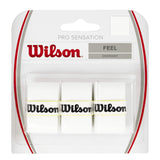 Wilson Pro Sensation Overgrip 3 Pack  (White) - RacquetGuys
