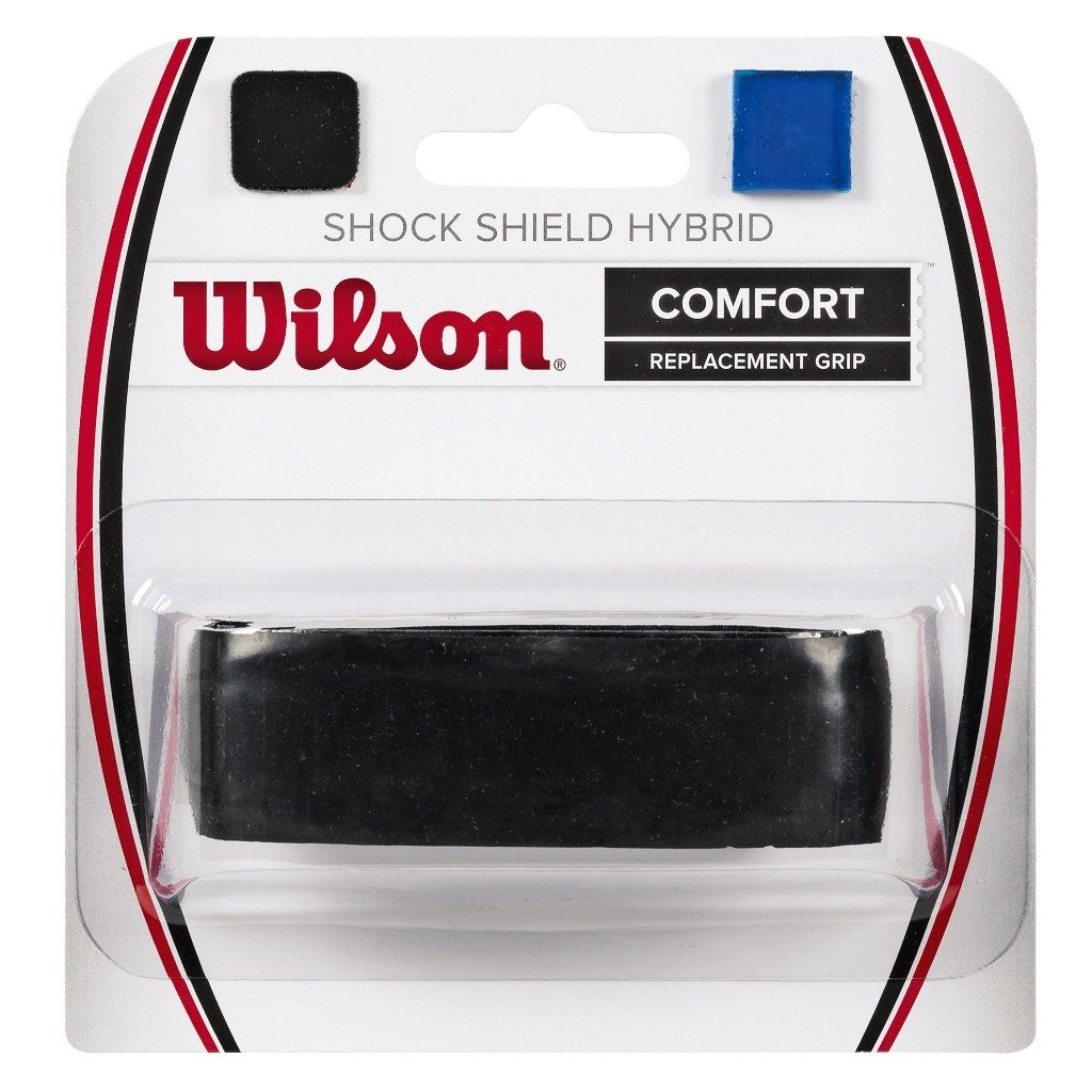 Wilson Shock Shield Hybrid Replacement Grip (Black) - RacquetGuys