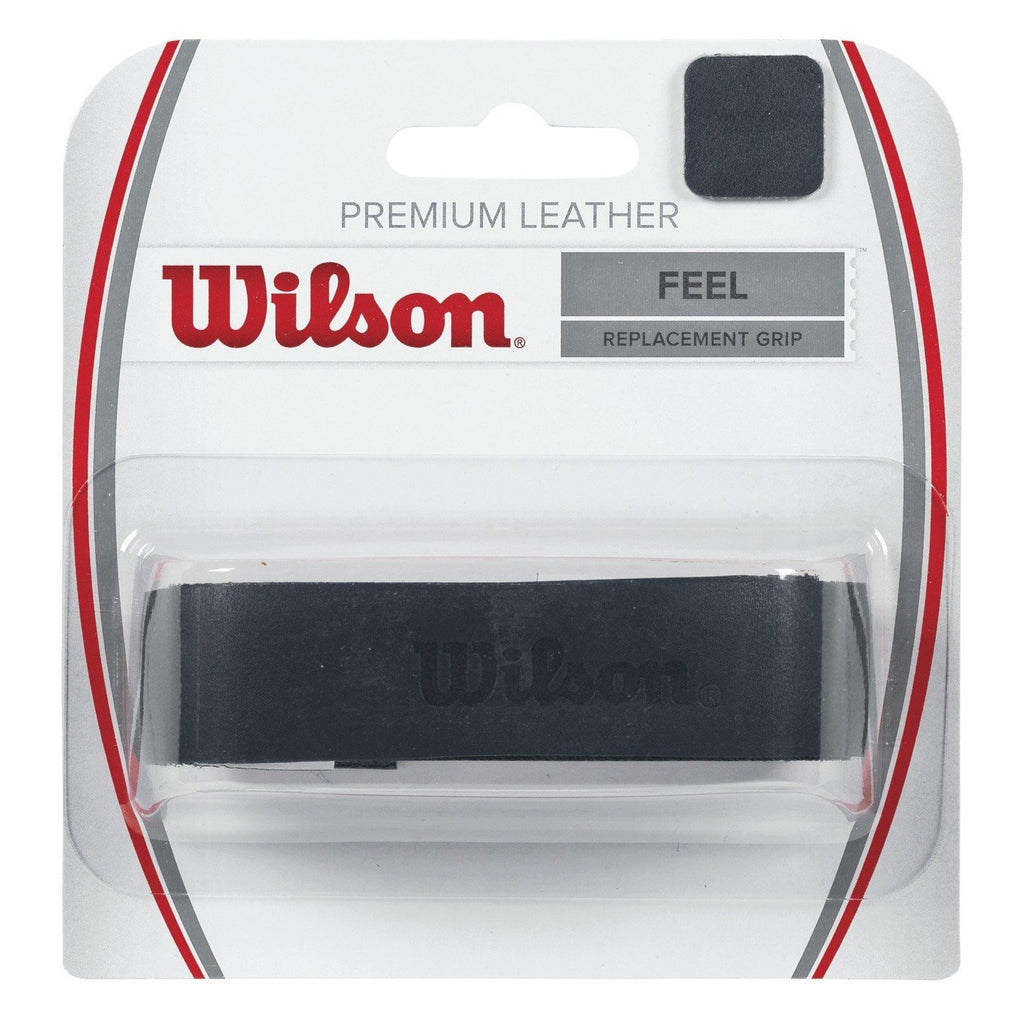 Wilson Leather Replacement Grip (Black) - RacquetGuys