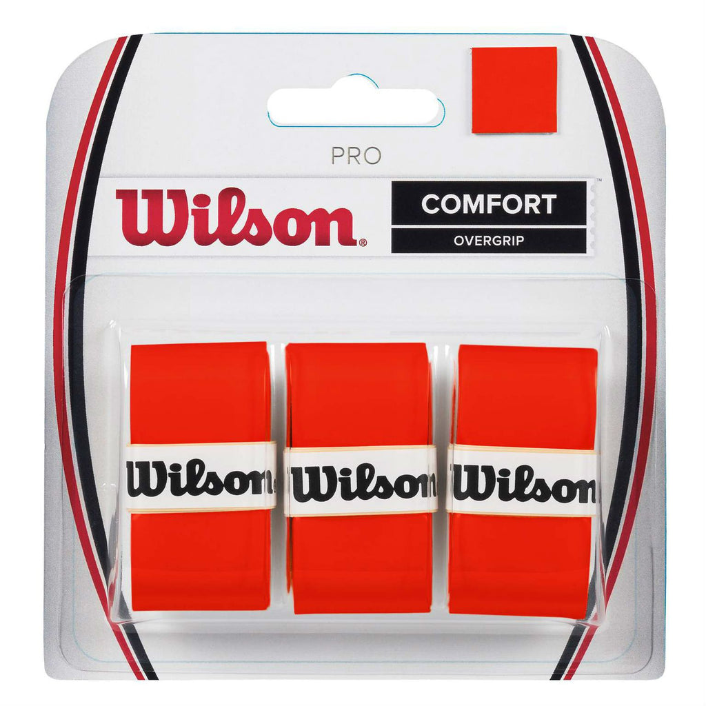Wilson Pro Overgrip 3 Pack (Orange) - RacquetGuys