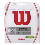 Wilson Synthetic Gut Power 16 Tennis String (Lime) - RacquetGuys.ca