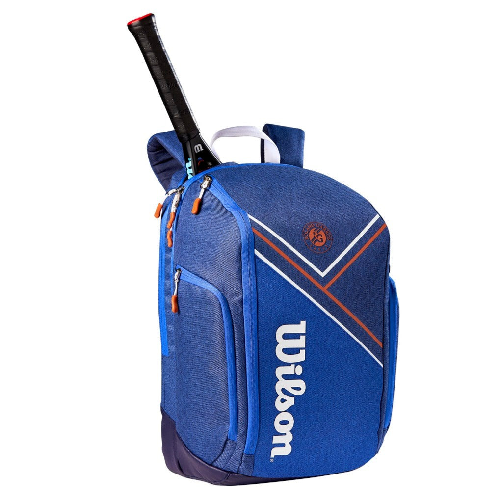 Amazon.com : WILSON Roland Garros Team Tennis Racket Bag - Clay/Navy, Holds  up to 6 Rackets : Sports & Outdoors