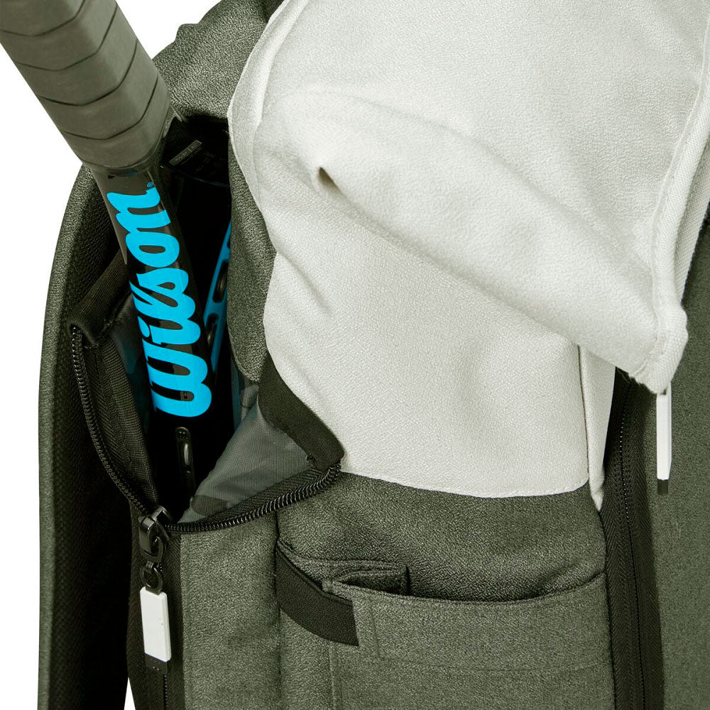Wilson Women's Backpack Racquet Bag (Cream/Black/Forest) - RacquetGuys.ca