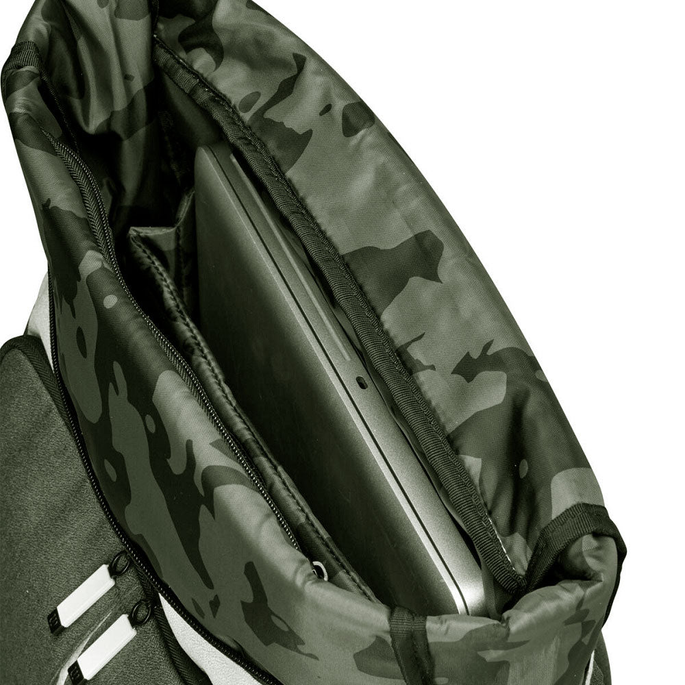 Nike Brasilia 6 Graphic Camo Medium Duffel Bag Anthracite/Black