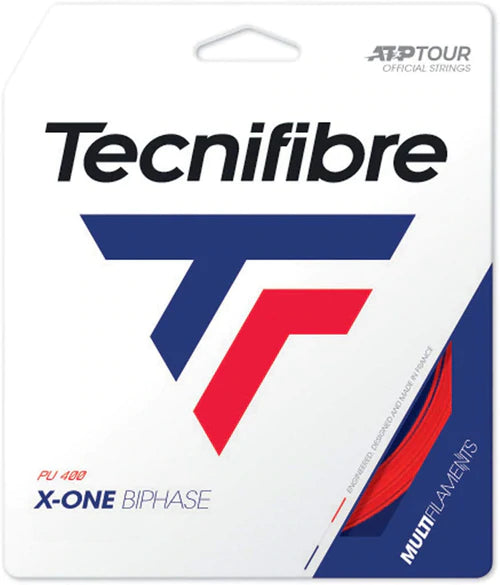Tecnifibre X-One Biphase 18/1.18 Tennis String (Red)