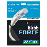 Yonex BG 66 Force Badminton String (White) - RacquetGuys