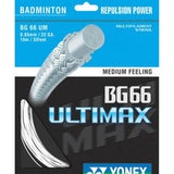 Yonex BG 66 Ultimax Badminton String (White) - RacquetGuys