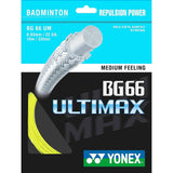 Yonex BG 66 Ultimax Badminton String (Yellow) - RacquetGuys