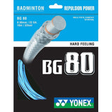 Yonex BG 80 Badminton String (Sky Blue) - RacquetGuys