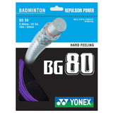 Yonex BG 80 Badminton String (Violet) - RacquetGuys