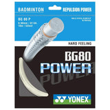 Yonex BG 80 Power Badminton String (White) - RacquetGuys