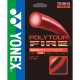 Yonex Poly Tour Fire 16/1.30 Tennis String (Red)
