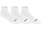 Asics Cushion Quarter Socks (White) - RacquetGuys