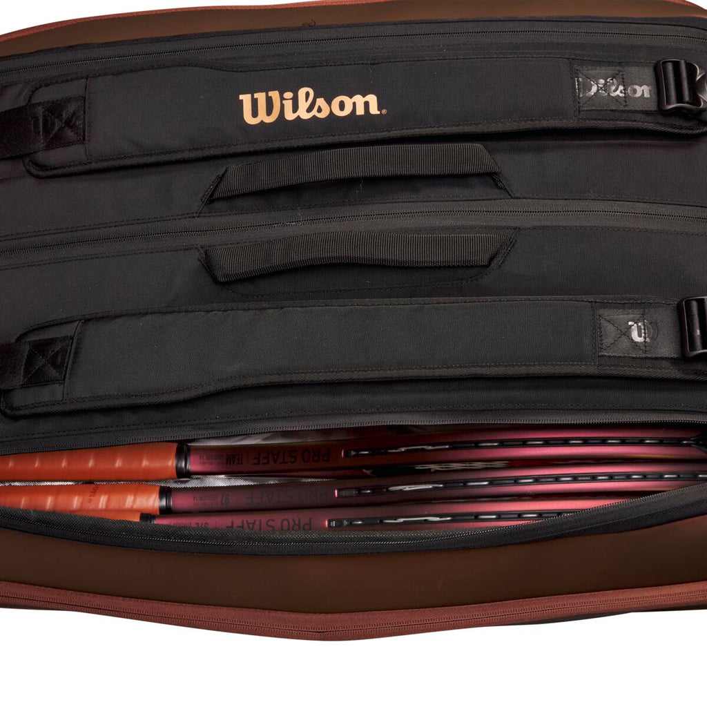 Wilson Pro Staff v14 Super Tour 15 Pack Racquet Bag (Bronze) - RacquetGuys.ca