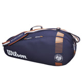 Wilson Roland Garros Team 3 Pack Racquet Bag (Navy/Orange) - RacquetGuys
