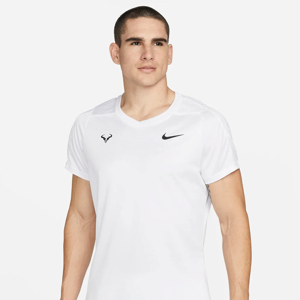 Nike Men's Rafa DF Challenger Top (White) - RacquetGuys.ca